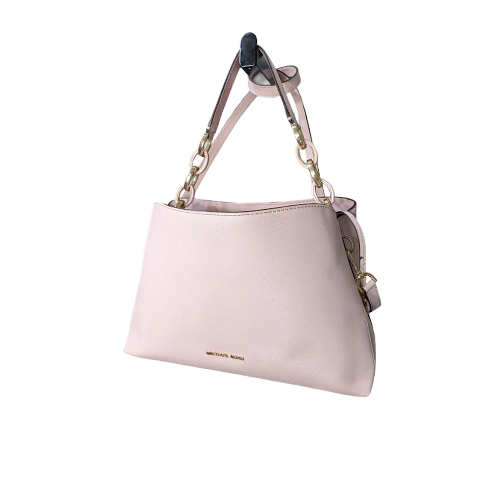 Michael Kors Portia E‑W Satchel Blush Pink Saffiano Leather,